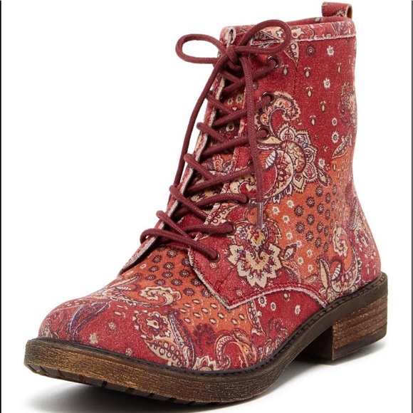 lucky brand red boots